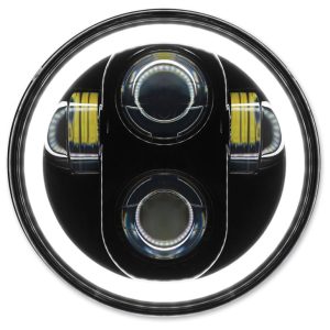 Faro delantero LED de motocicleta de 5.75 ''