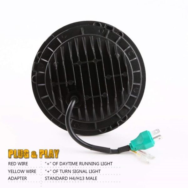 DOT Approved 7 Inch Round Led Headlight For Motorcycle Parts - Image 2
