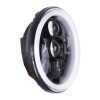Morsun Auto Lighting system Black Chrome 58w Round LED Headlamp For 07-17 Jeep Wrangler Unlimited JK 4 Door - Image 5
