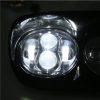 Morsun 5.75inch Chorm Black LED Dual Headlamp For Road Glide Headlight With Low Beam - Image 4
