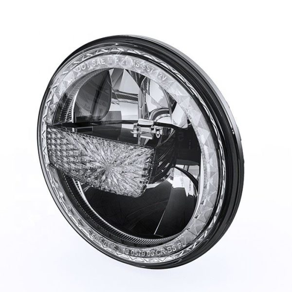 Morsun Motorbikes LED Headlights Projector With White DRL For 2007-2017 Jeep Wrangler JK DOT Emark Approved - Image 4